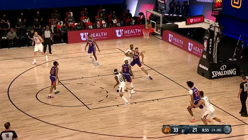 【NBA集锦】太阳vs爵士精华回放 米切尔17+4太阳多点开花轻取爵士