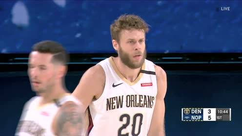 【NBA集锦】开局手感火热 格兰特头顶长传波尔外线三分抬手就有