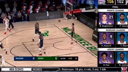 【NBA集锦】放这么大空位看不起谁 字母哥抬手三分立刻来一个