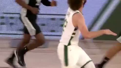 【NBA集锦】字母哥突破分球都和常人不同 小洛底角三分不比哥哥差