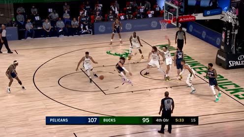 【NBA集锦】在他面前防守都是浮云 字母哥陀螺转身丝滑上篮
