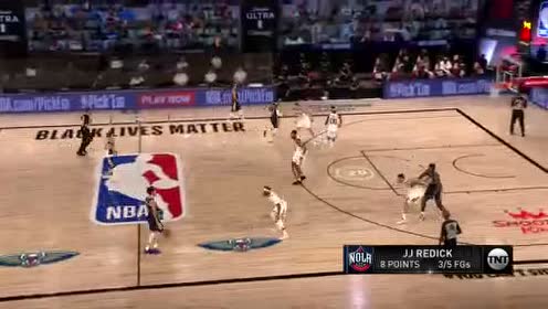 【NBA录像回放】爵士vs鹈鹕第2节 莺歌内外兼攻强势取分