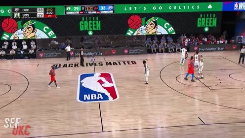 【NBA集锦】亚当斯vs凯尔特人集锦 转身完成劈扣得到17分7篮板