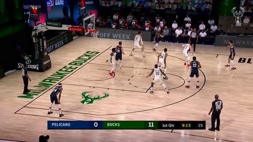 【NBA集锦】球哥挺身而出在外线尝试 穿云三分一发入魂