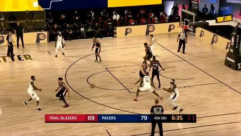 【NBA集锦】霍乐迪45度角再飚三分 开拓者这比赛走远了