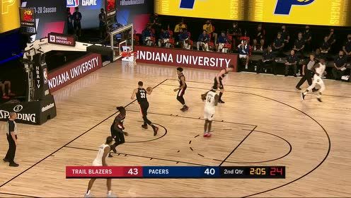 【NBA集锦】开拓者vs步行者精华回放 利拉德仅得4分步行者5人上双赢比赛