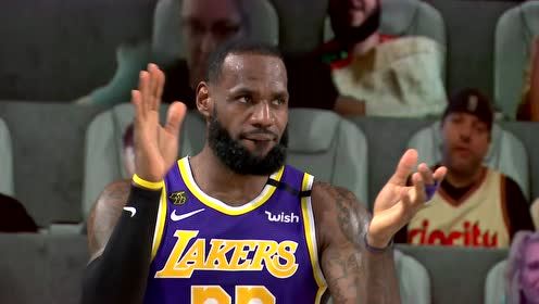 【NBA集錦】再黑老詹不拉隊友？詹姆斯從替補席跑到底線拉起庫茲馬！