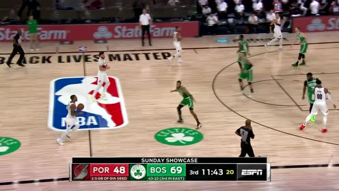 【NBA集锦】真有你的塔图姆 背身反手再上反篮打进反常规靓球
