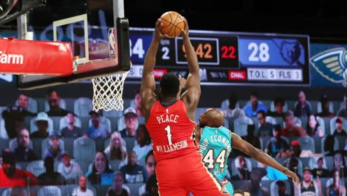 【NBA集锦】锡安vs灰熊集锦 化身“肉弹战车”高效砍下23+7+5