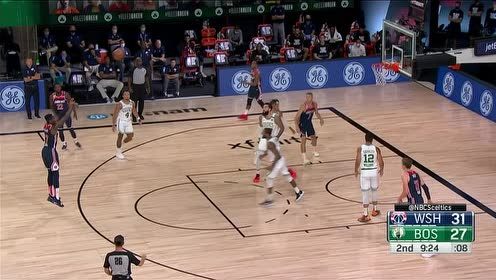 【NBA集锦】弹道美如画 邦加弧顶三分一箭穿心