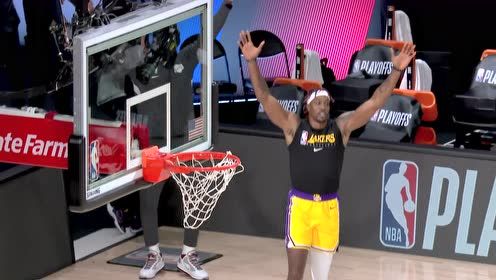 【NBA集锦】一点也不紧张 詹姆斯和队友演练橄榄球达阵