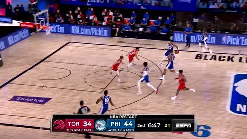 【NBA集錦】哈里斯反擊超大視野 泰布爾超猛空接重錘火花
