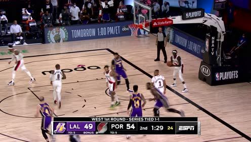 【NBA集錦】詹姆斯轉陀螺強殺籃下取分 力量感十足的一球