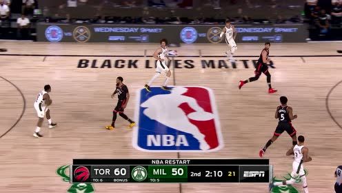 【NBA集锦】神射出手不凡 科沃尔接掩护前冲三分4中4