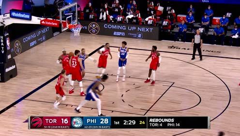 【NBA集錦】身高臂長就是很硬 恩比德單打小加半背身挑籃