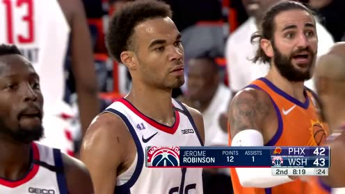 【NBA集錦】拿球就是往里莽 羅賓遜籃下沖擊波助奇才反超