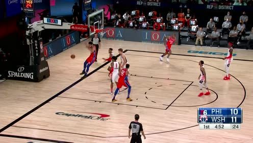 【NBA集錦】突進(jìn)去就是干 西蒙斯直插內(nèi)線滑翔重扣