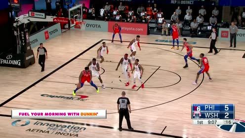 【NBA集錦】手感如絲般順滑 恩比德背身后仰輕松取分