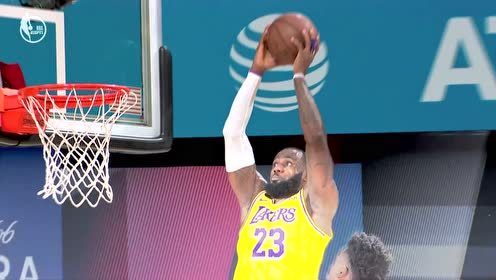 【NBA集锦】锁定今日十佳球 浓眉空配詹姆斯滑翔挂扣