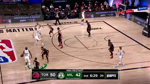 【NBA集锦】西亚卡姆身高臂长 突进去抛投没人挡得住