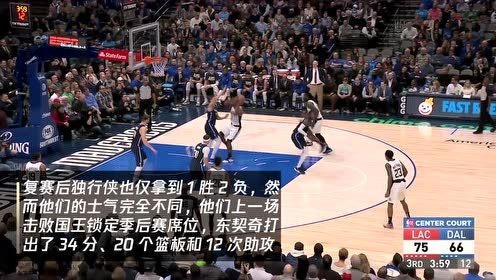 【NBA集锦】7日快船vs独行侠 或会是季后赛首轮预演