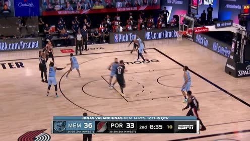 【NBA集錦】手感相當(dāng)火爆 利拉德三分連投連中