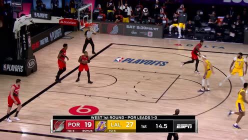 【NBA集锦】浓眉凌空闪现虎口夺食 怒摘篮板暴力补扣十分强硬