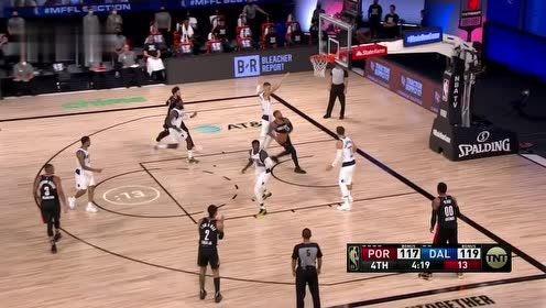 【NBA集锦】过你就像过马路 利拉德节奏变化生突波神反身上篮打进