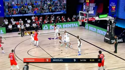 【NBA集锦】雷霆首节6记三分远投 直接把灰熊打懵