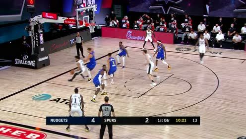 【NBA集锦】波特延续上场良好手感 三分线外手起刀落