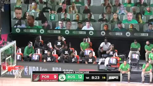 【NBA录像回放】开拓者vs凯尔特人第1节 斯玛特劈头盖脸大帽安东尼