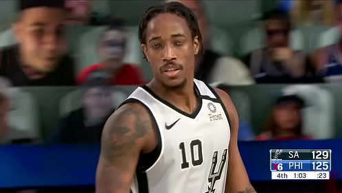 【NBA集錦】關(guān)鍵時刻還得靠當(dāng)家球星 恩比德德羅贊對飆中投