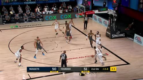 【NBA集锦】炮哥依然很稳 保罗行进间抛投反超比分