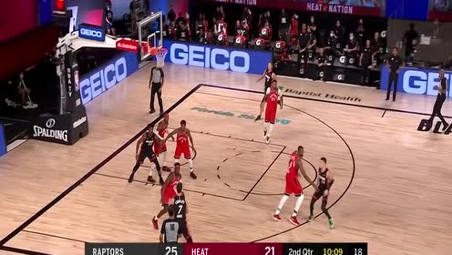 【NBA集锦】猛龙107-103热火 范弗利特36+5西亚卡姆两罚全中锁定胜局