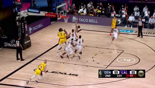 【NBA集锦】比赛这才真正开始！詹姆斯三分再射打停掘金
