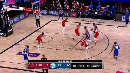 【NBA集錦】哈里斯不孚眾望 拿球突禁區(qū)毫不含糊