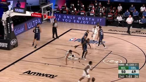 【NBA集锦】多重关卡也阻挡不住 字母哥巨型欧洲步再次完成不讲理上篮