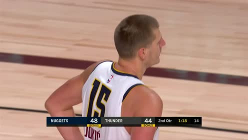 【NBA集锦】越打越自信 约基奇飘逸转身抛投命中
