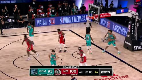【NBA集锦】走底线是真没想到! 锡安冲击内线万军从中打进两分