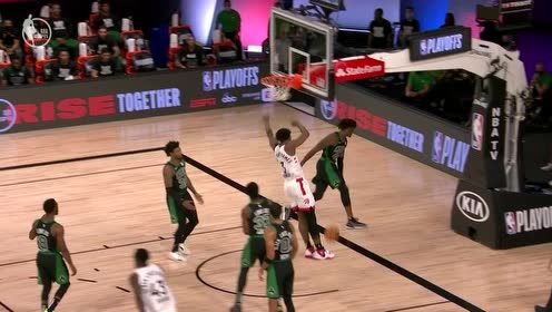 【NBA集錦】勢大力沉暴戾無仁 阿奴諾比底線殺入雙手暴扣