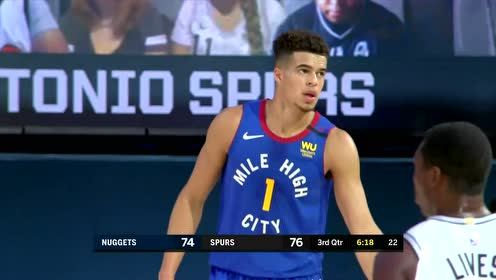 【NBA集锦】掘金双星连线！ 约老师助波特内线双手暴扣
