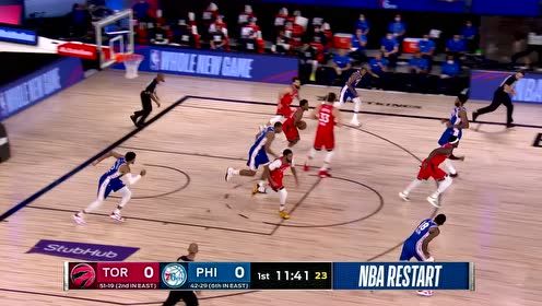 【NBA集錦】洛瑞一掏直甩前場 范喬丹不含糊超遠飚中