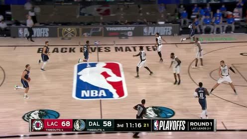 【NBA集锦】这饼喂得舒服!东契奇击地妙传克勒贝尔轻松暴扣