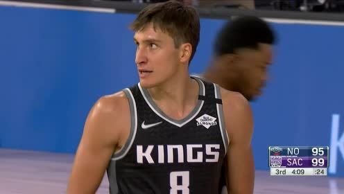 【NBA集錦】今天無敵了 博格達(dá)諾維奇籃下瘋狂拼搶低手挑籃打成2+1