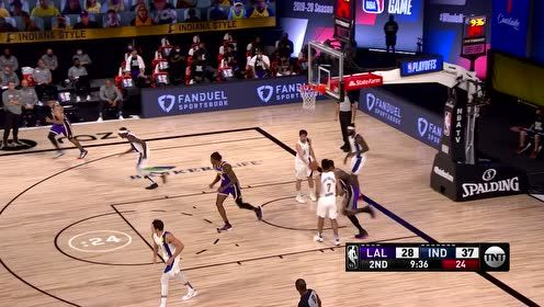 【NBA集锦】詹姆斯突破上篮再中 麦康奈尔腿部划伤出血