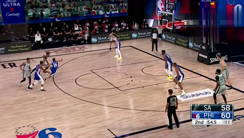 【NBA集錦】看上去十分賞心悅目 德羅贊歐洲步躲開恩比德上籃得手