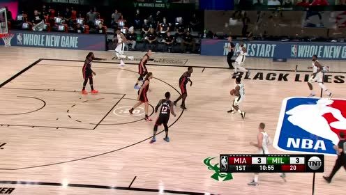【NBA集锦】挡拆成功你就敢投？奥利尼克自信出手惨遭字母哥后发制人大帽封锁