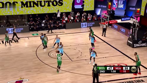 【NBA集锦】迈阿密的怪兽!阿德巴约摘板1v2双手暴扣