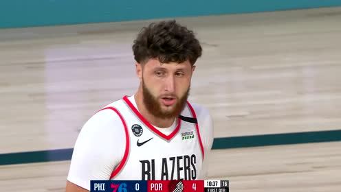 【NBA集锦】又是支撑全队的一天！利拉德连续突破上篮助队打出优势