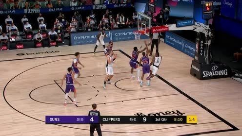 【NBA集锦】布里奇斯抢断推反击 布克假突真传艾顿接球暴扣
